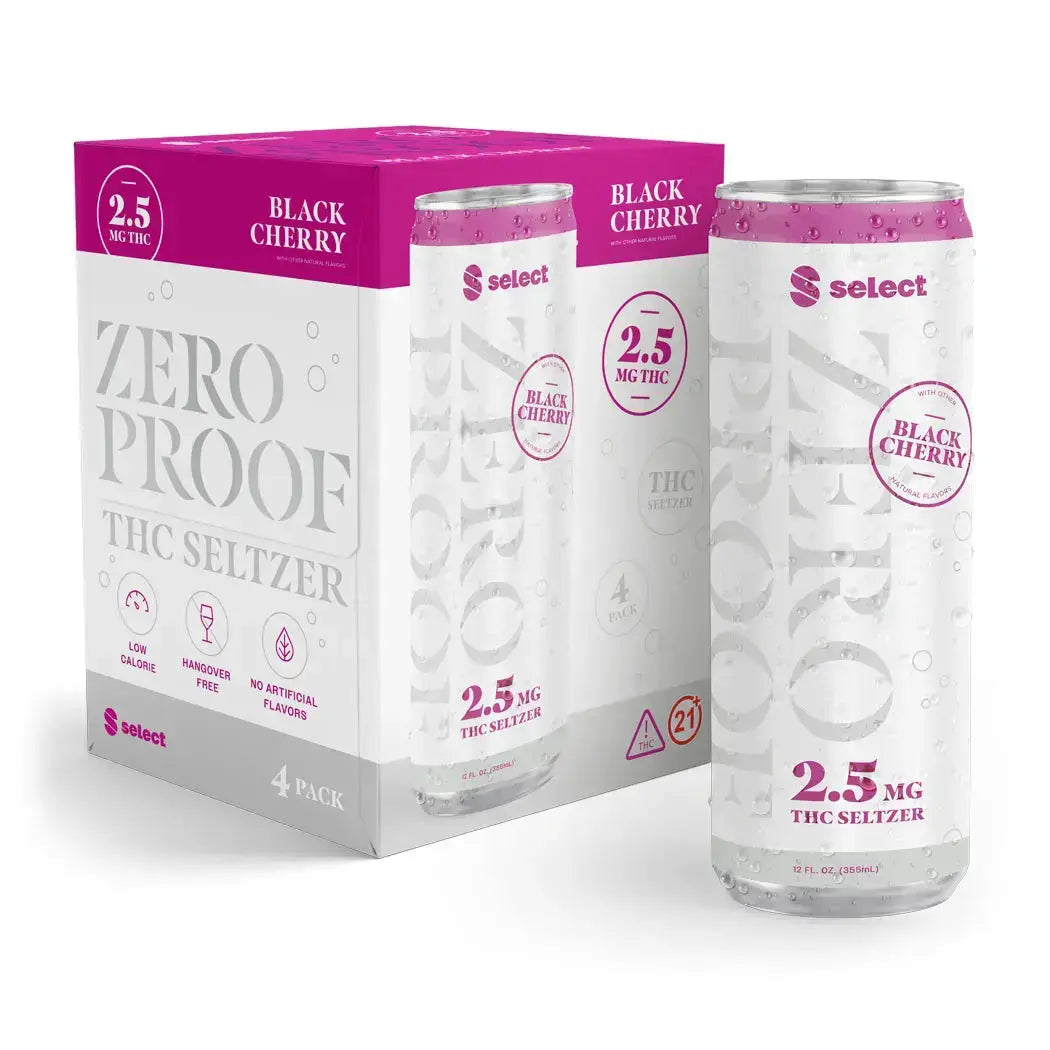 Select Zero Proof Seltzer - Black Cherry Select*