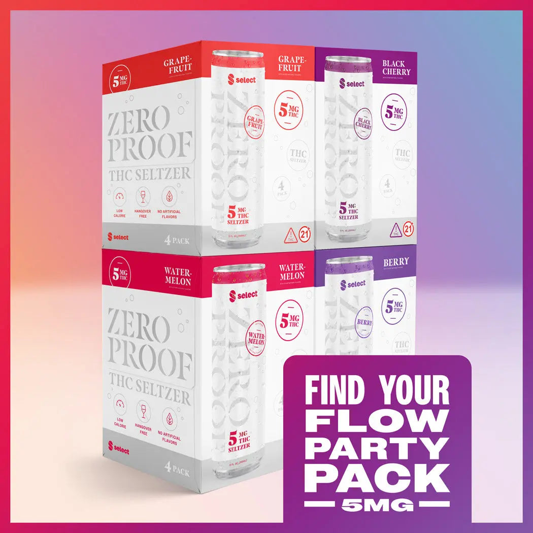 Find Your Flow Party Pack 5MG - THC Drinks for Fun Gatherings Select*