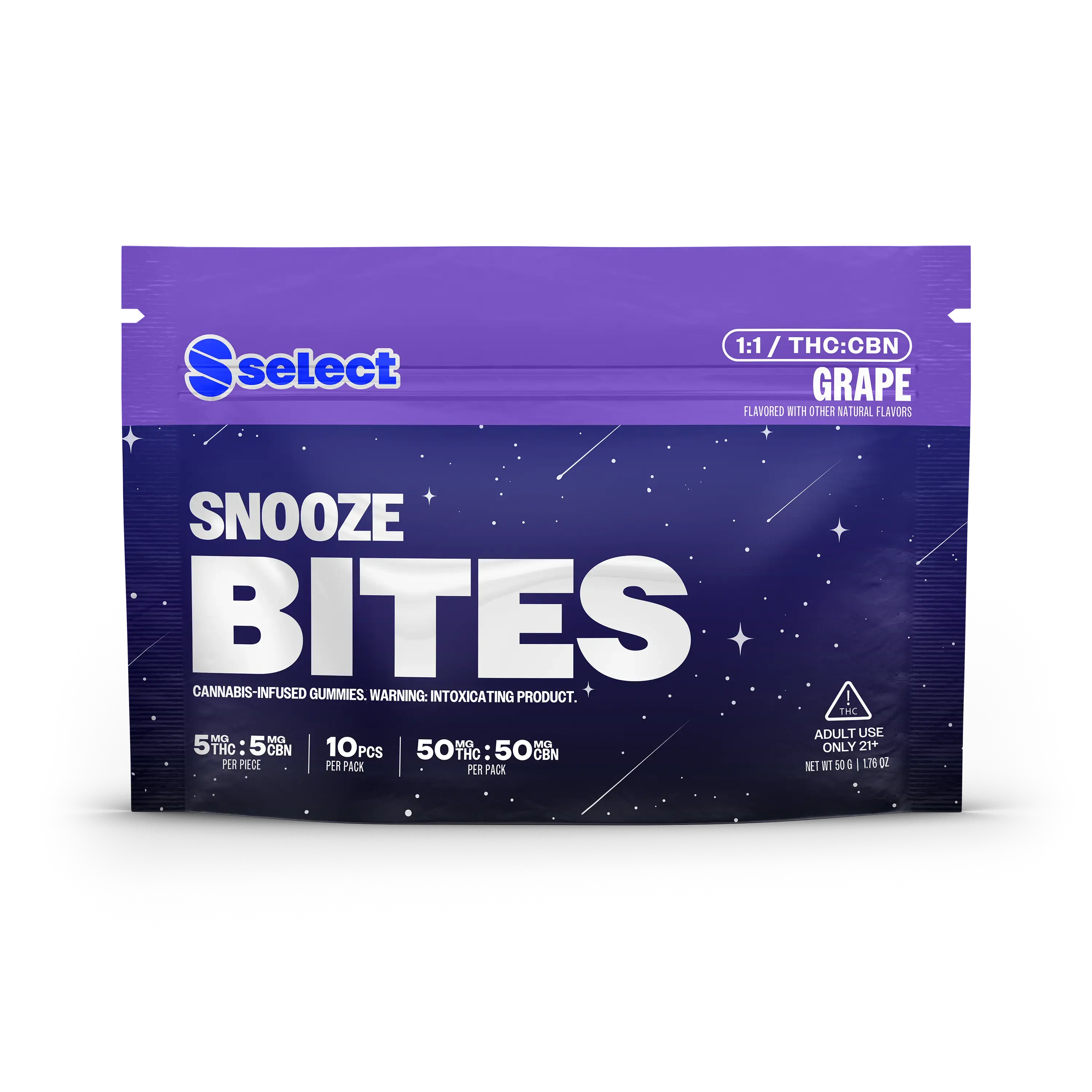 THC-derived gummy, Snooze Bites - The Hemp Company