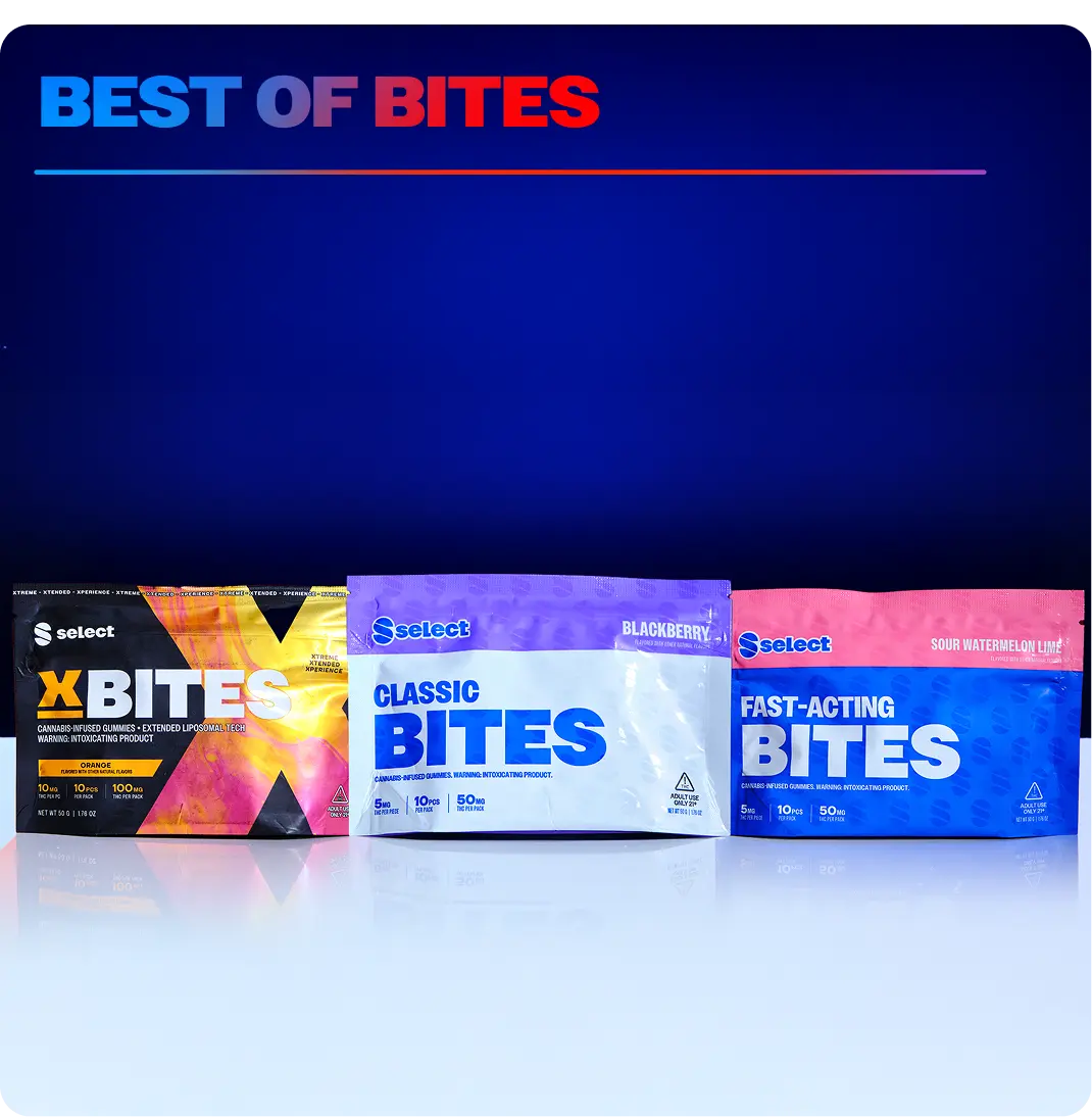 Select Best of Bites THC-infused Gummies Select*
