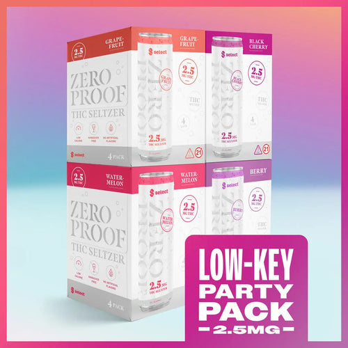 Low-Key Party Pack THC Seltzer, 2.5MG Select*