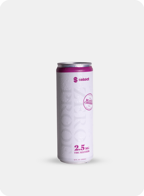 Select Zero Proof THC Seltzer - Black Cherry