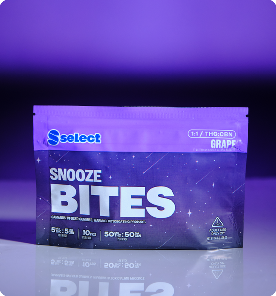 Select Snooze Gummies | CBD:CBN 1:1 | CBN THC Gummies for Sleep
