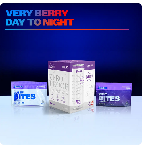 Very Berry Day To Night, THC Drinks & Gummies with Berry Flavors